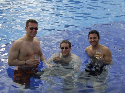 MJ Mike Dave in the Pool